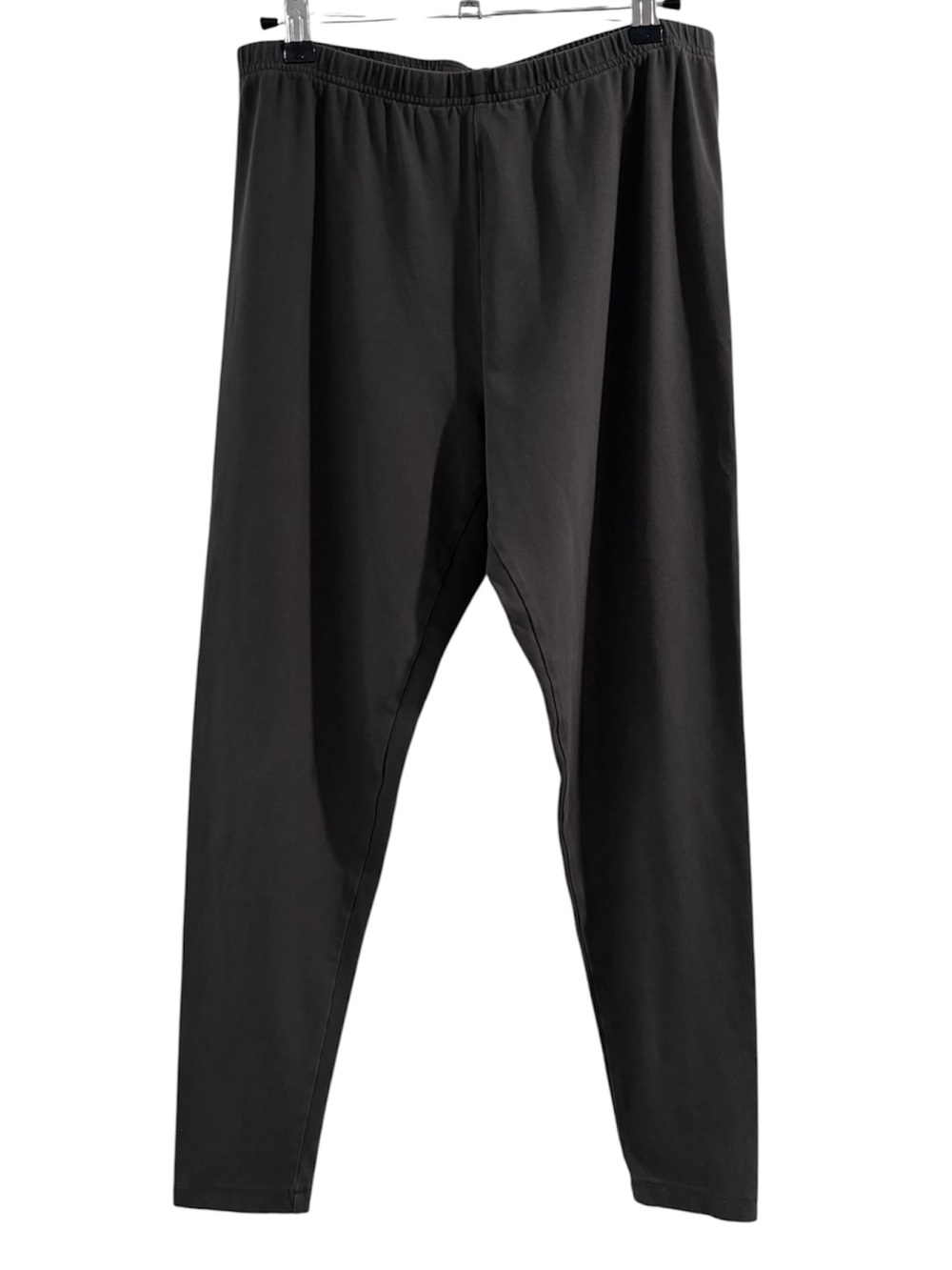 J.Jill Pima Cotton Ankle Leggings Gray Stretch Elastic Waistband Women’s Large